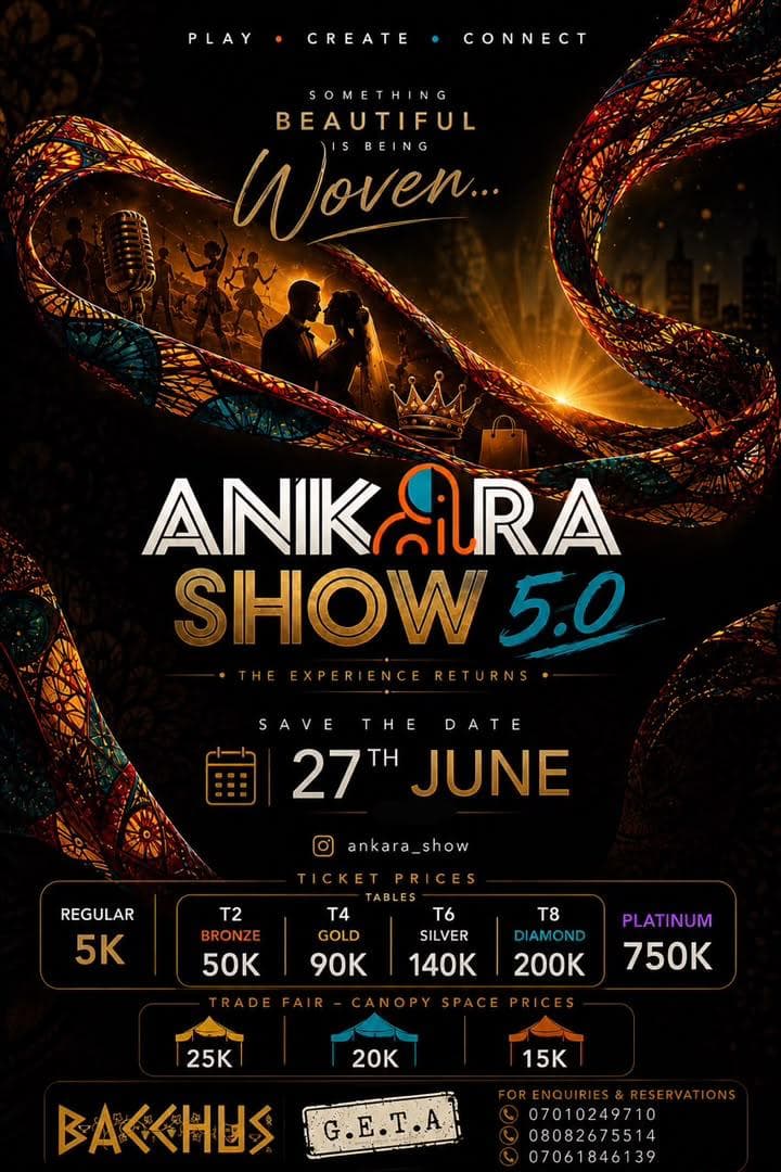 Original flyer for ANKARA, a BACCHUS event